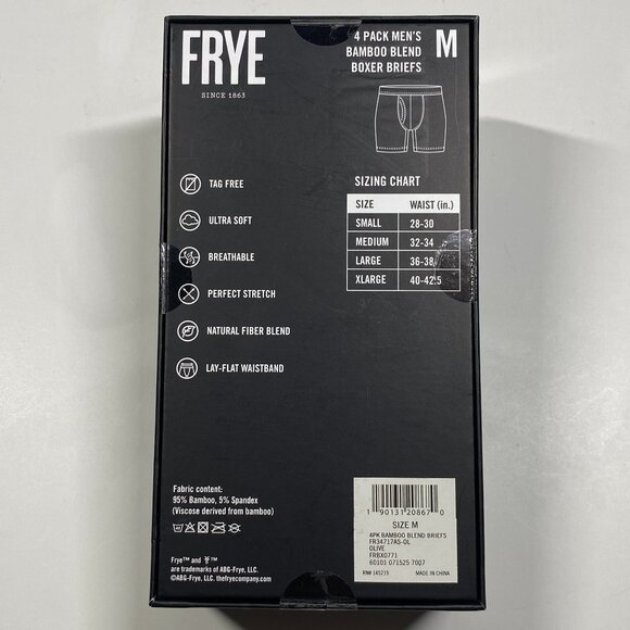 FRYE Bamboo Blend Boxer Briefs - 4 Pack - NWT - Large - Military Colors - Picture 4 of 4